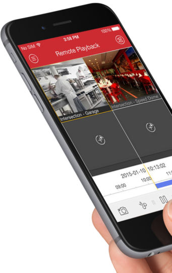 DC Fire & Security CCTV remote viewing app — monitor your commercial cameras from anywhere