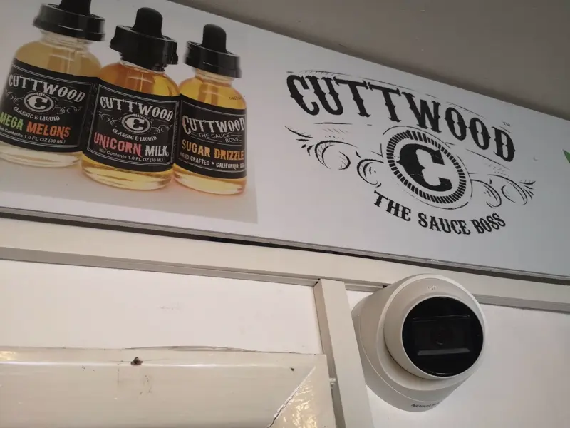 Camera system vape shop