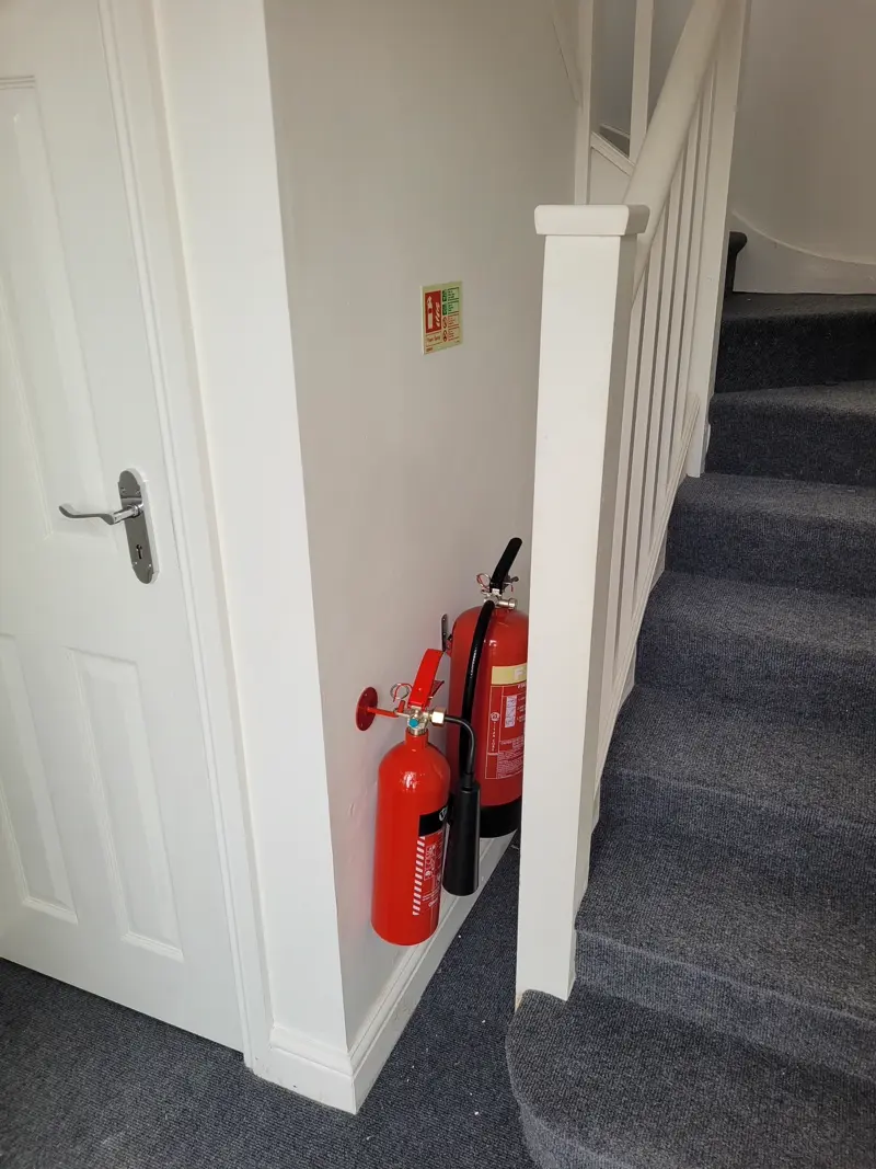 Fire alarm intercom fire extinguisher