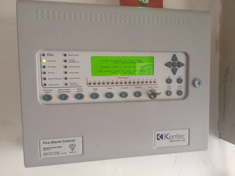 Fire alarm system servicing