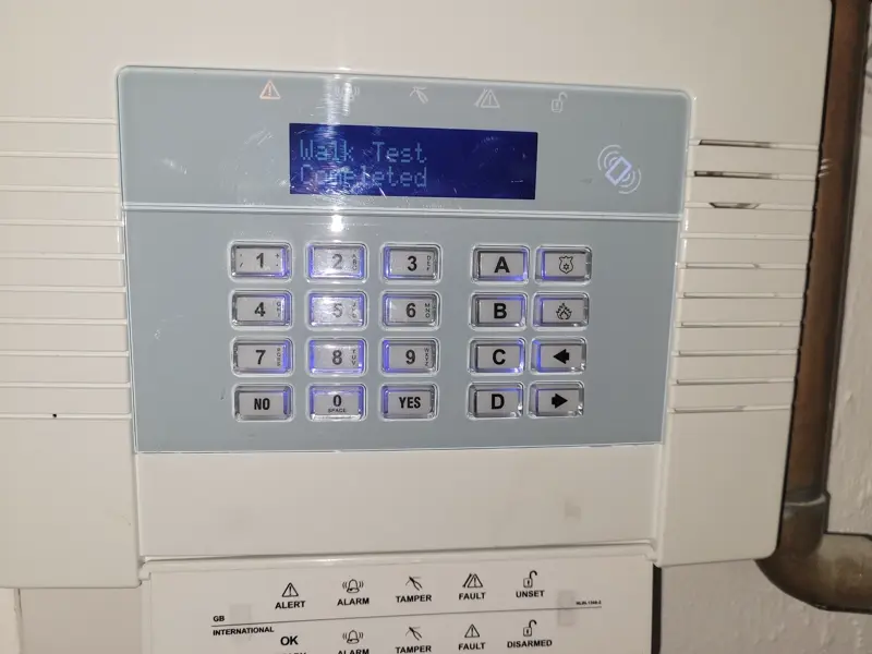 Intruder alarm installation