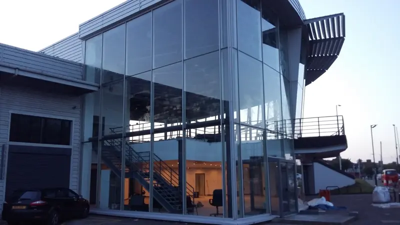 LED light car showroom London