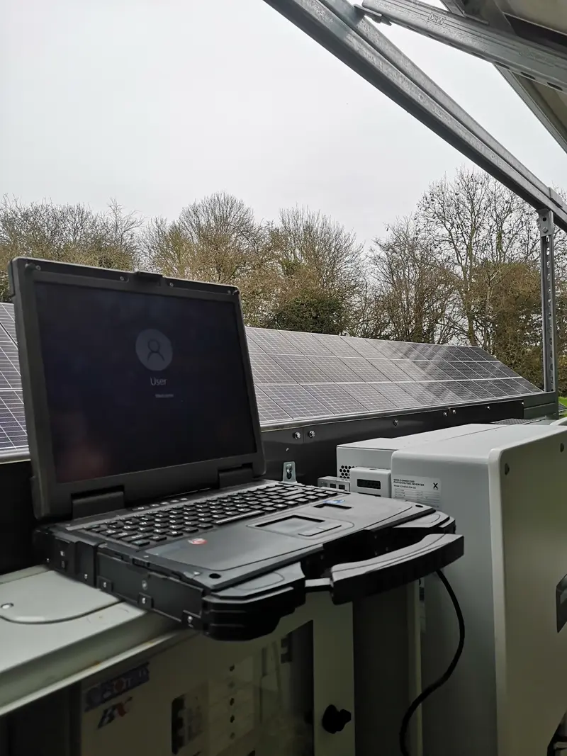 Programming CCTV solar farm